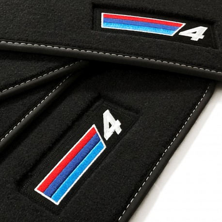 Tapetes Velour com logotipo para BMW Série 4 G22 Coupé (2020-atualidade)