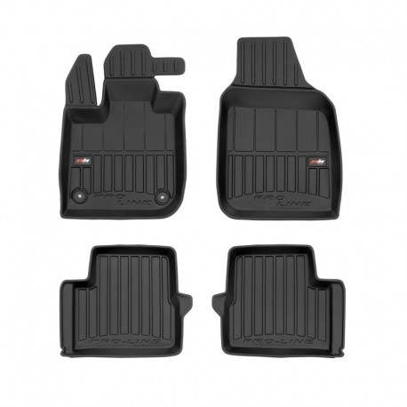 Tapetes 3D de borracha Premium tipo balde para Fiat 500e II-malas (2020 - )