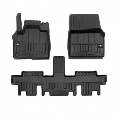 Tapetes 3D feitos em borracha Premium para Renault Espace IV minivan (2002 - 2014)